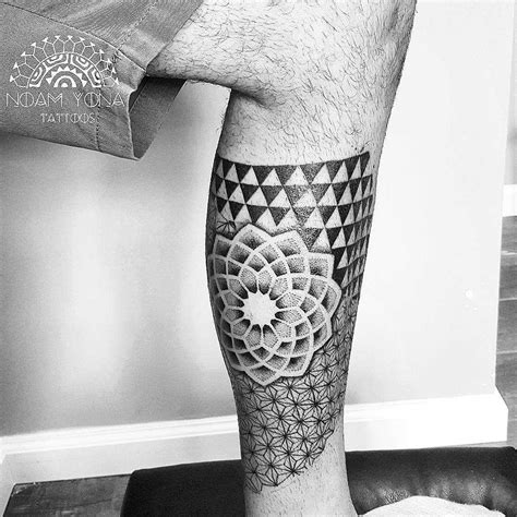 Geometric flower tattoos often incorporate simple. . Geometric mandala tattoo designs